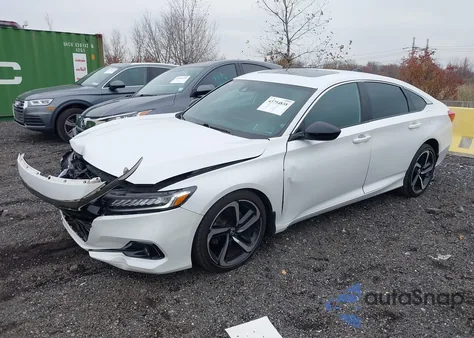 2021 Honda Accord Sport 2.0T из США, поврежденный, VIN 1HGCV2F33MA007702
